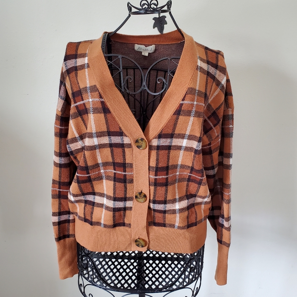 Camel and Brown Tan Cardigan